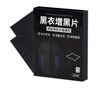 Black Fabric Dye Tablets - Washing Machine Dye Sheets, 10-Piece Long-Lasting Color Paint | Fabric Dyes for Black Shirts, Synthetic, Polyester, Denim, Linen | Color Restoration for Clothes Laundry