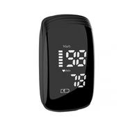 (Black)Finger Pulse Oximeter Blood Oxygen Meter Monitor Sensor Fingertip SpO2 Measure Oxygen Saturation Monitor