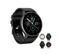 (Black) Fitness Smart Watch Bluetooth Gold Men's and Women's Heart Rate Tracker Smart Bracelet Sleep Monitoring Pedometer