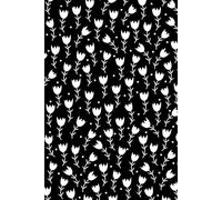 Black Floral Dot Grid Notebook: Beautiful Floral Design | Perfect for Journaling, Bullet Planning, and Creativity
