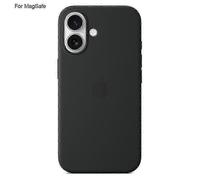 (Black) For iPhone 16 MagSafe Compatible Premium Liquid Silicone Protective Case with Strong Magnetic Attachment Technology