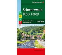 Black forest 1:150.000: Straßen- und Freizeitkarte, mit Infos, Top Tips: GDR 15