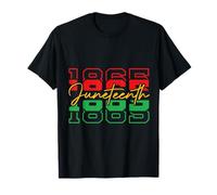 Black Freedom Juneteenth 19 de junio 1865 Mes de la Historia Camiseta