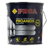 Esmalte antioxidante directo sobre óxido BRILLANTE. Blanco. 4 L. Pintar sobre hierro y óxido sin necesidad de imprimación. PROANOX.