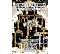 Black Friday Christmas Budget Planner & Cash Savings Challenge (Black Paper Edition): Budget. Track Sales. Save Smart. Shop in Style.