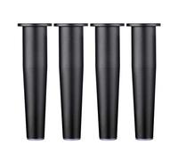 Black Furniture Legs Feet Aluminchum Metal Leg Table Adjustable Round Base, Set of 4, Sofa, Metal Table Legs for Coffee Table, TV Cabinchet, Wardrobe, Kitchen, White
