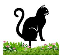 Black Garden Stake - Metal Outdoor, Estatue for Yard Lawn Patio Decorative Animal Stakes for Garden Lovers, Durable Iron Ornament | Pet Stores Home Balcony Pathway