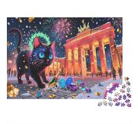 Black Gato Puzzle De 1000 Piezas Brandenburg Black Gato Rompecabezas Adultos De 1000 Piezas Juego Hobby 1000pcs (75x50cm)