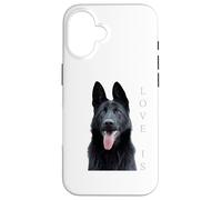 Black German Shepherd Shirt Shepard Tshirt Dog Mom Dad Love Carcasa para iPhone 16