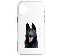 Black German Shepherd Shirt Shepard Tshirt Dog Mom Dad Love Carcasa para iPhone 16 Plus