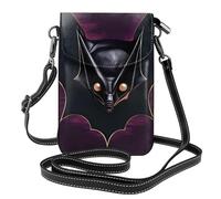 Black Ghost Bat - Bolso cruzado para mujer, cartera con cremallera para teléfono y bolso de hombro, correa de hombro ajustable.