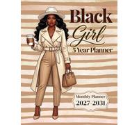 Black Girl 5 Year Planner 2027-2031: Large Monthly Calendar Organizer for African American Women with Yearly Goals, Vision Board, Important Dates, ... Notes, and Inspirational Affirmations