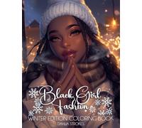 Black Girl Fashion Winter Coloring Book