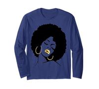 Black Girl Magic Afro Diva Melanina Mujeres afroamericanas Manga Larga