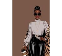 Black Girl Magic Journal: Inspirational Lined Notebook for Empowered African American Women: Stylish 8.5" x 11" Diary for Notes, Dreams, Affirmations, ... | Perfect Gift for Boss Ladies and Queens