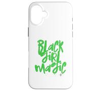 Black Girl Magic Lime Green African Queen Melanin Mujer Chica Carcasa para iPhone 16 Plus