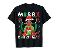 Black Girl Melanin Christmas Ugly Xmas Sweater Girls Pijama Camiseta
