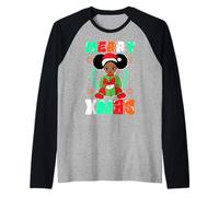 Black Girl Melanin Christmas Ugly Xmas Sweater Girls Pijama Camiseta Manga Raglan