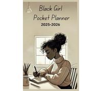 Black Girl Pocket Planner 2025-2026: 2 Year small size Monthly Calendar- 4x6.5 inch- January 2025 to December 2026 - Black Women Pocket diary