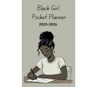 Black Girl Pocket Planner 2025-2026: 2 Year small size Monthly Calendar- 4x6.5 inch- January 2025 to December 2026 - Black Women Pocket diary