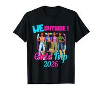 Black Girls Trip 2026 We Outside Afro Girls Vacation Squad Camiseta