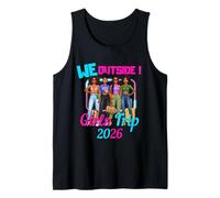 Black Girls Trip 2026 We Outside Afro Girls Vacation Squad Camiseta sin Mangas