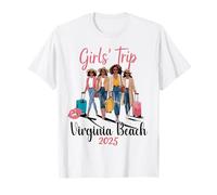 Black Girls Trip Virginia Beach 2025 Vacaciones Cumpleaños Camiseta