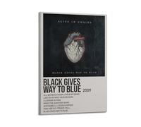 Black Gives Way to Blue Alice In Chains - Portada de álbum minimalista firmada limitada, portada de álbum de música, pop hip hop, rap, cantante, estrella, música, póster estético de lienzo para niñas
