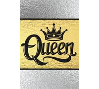 Black, Gold, and Silver Queen: Blank 120 Page Lined Journal/Notebook/Poetry/Lyric Book