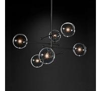 Black Gold Pendant Light Ceiling Crystal Stone Ceiling Chandelier Lamp Ceiling Lighting Art Decoration Hanging Lamp,Pendant Ceiling Light