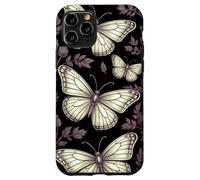 Black Gothic Dark Butterfly Goth Purple Yellow Butterflies Carcasa para iPhone 11 Pro