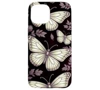 Black Gothic Dark Butterfly Goth Purple Yellow Butterflies Carcasa para iPhone 15