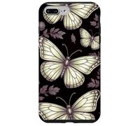 Black Gothic Dark Butterfly Goth Purple Yellow Butterflies Carcasa para iPhone 7 Plus/8 Plus