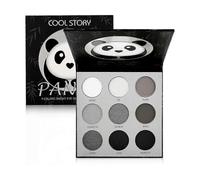 Black Gray Smoky Eyeshadow Palette Matte Black White Gray Smoky Silver Eye Shadows 9 Colors Black Eyeshadow Eye Makeup
