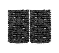 Black Hair Bands, 30 Pcs Acsergery Braided Hair Bobbles Hair Ties No Damage, Hairbands Gift