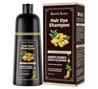 Black Hair Dye, Champú para teñir el cabello negro 3 en 1 para cabellos grises, champú instantáneo para hombres y mujeres, efecto antigris