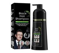 Black Hair Dye Shampoo 3 En 1, Champú Tinte Negro Black Instant, Cubre Canas, Shampoo Tinte Negro Para Cabello, Para Mujer Y Hombres (400ml)