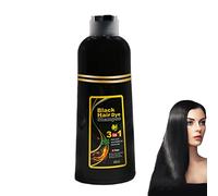 Black Hair Dye Shampoo 3 In 1, 10 Mins Hair Darkening Shampoo, Instant Hair Coloring, 3 In 1 For Men And Women, Restore Lustrous (Black)