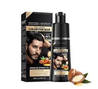 Black Hair Dye Shampoo 4 en 1,Tinte Natural para el Cabello,Black Tinte pelo,Tinte 100% Cobertura de Canas,Tinte para Cabello Tratado para Mujer Hombre