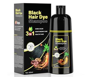 black hair dye shampoo Champú de tinte para el cabello negro champú de tinte para el cabello triple en uno para hombres y mujeres, que puede cubrir el pelo blanco de inmediato, la hierba es natural