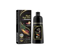 Black Hair Dye shampoo, Instant 3 in 1 Hair Color Shampoo Long Lasting Gray Hair Coverage Shampoo