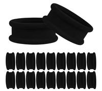 Black Hair Ties for Women Girls Big Hair Scrunchies Elastics Bands Elastic Hair Tie Ropes Ponytail Holders for Thick Heavy Long or Curly Hair 20 PCS