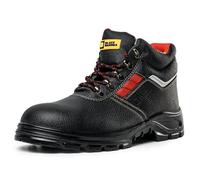BLACK HAMMER Botas de seguridad de cuero para hombres Protección de al S3 SRC Calzado de trabajo al tobillo de cuero 5993 (42 EU)