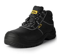 BLACK HAMMER Botas de Seguridad para Hombres Calzado de Trabajo y Almacén Zapatos Cómodos e Impermeables con Puntera de Acero, Protección de Entresuela Ideal para exteriores entusiastas Storm (41 EU)