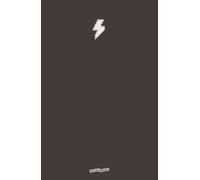 Black Hardcover Notebook - Dotted Pages - 8.5 x 5.5 Inch - Pixel Thunder: Perfect for notes, sketches, journaling, and creative projects