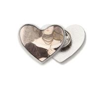 Black Head Beauty - Broche de metal con diseño de corazón chino