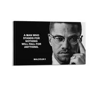 Black History and Empowerment Portrait Art, Motivational Canvas for Home Office or Library Wall(Framed,12x18inch(30x45cm))