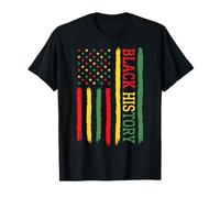 Black History - Bandera Afro Pan African Pride Design RBG Colors Camiseta