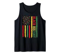 Black History - Bandera Afro Pan African Pride Design RBG Colors Camiseta sin Mangas