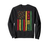 Black History - Bandera Afro Pan African Pride Design RBG Colors Sudadera
